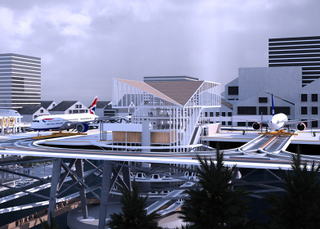 Illustration for article titled We Cannot Allow This Awful Idea for Airport Design to Become Real